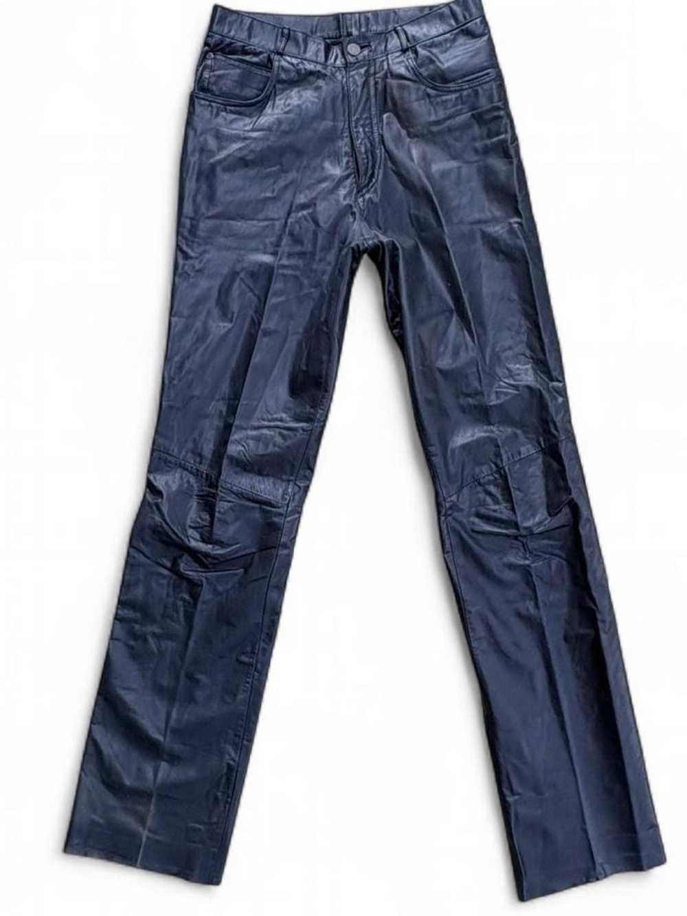 90s Wilson’s Leather Straight Leg Soft Leather Pants w/ Nylon Size 29 14x33
